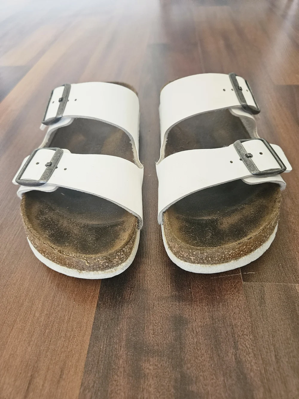 Birkenstocks Arizona Slide - White